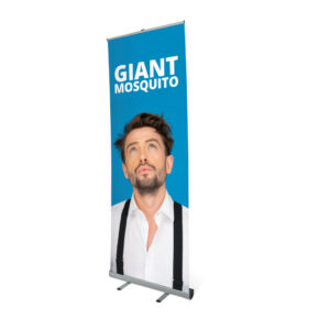 UB300 - Giant Mosquito Roller Banner erected