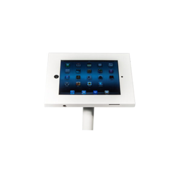 IPS-001 - Freestanding iPad Holder White Close