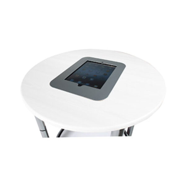 UB710-IPDM - Spiral Plinth Top with iPad Holder White