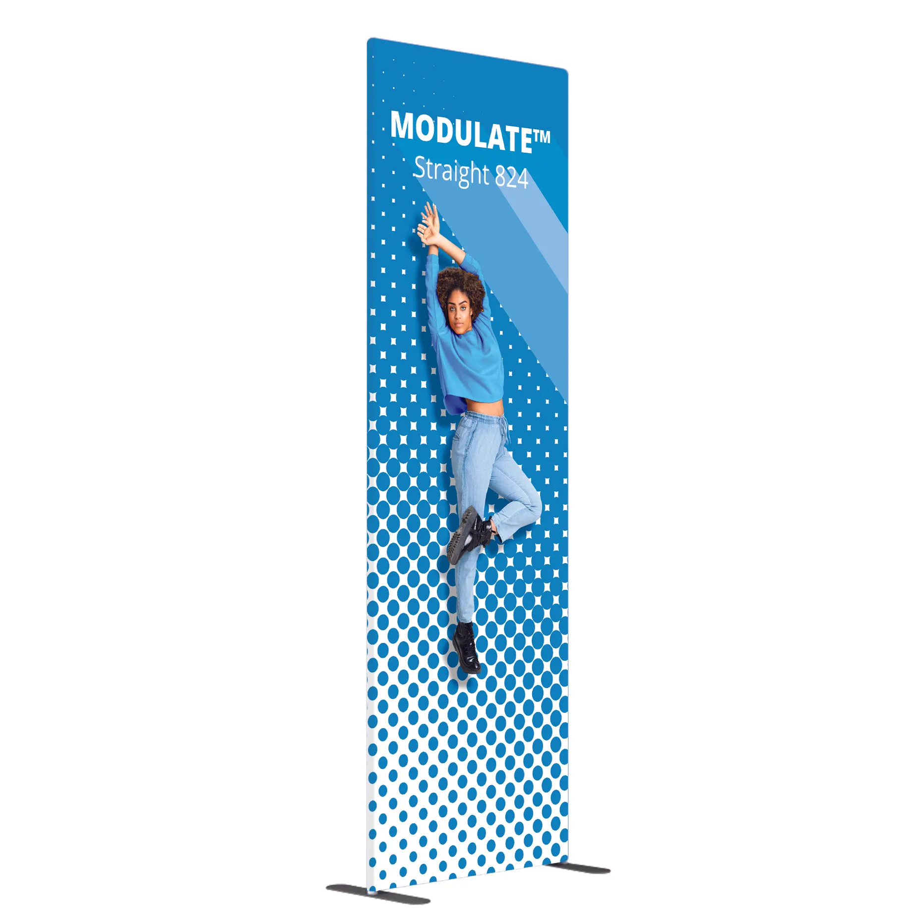 Modulate Straight modular fabric display