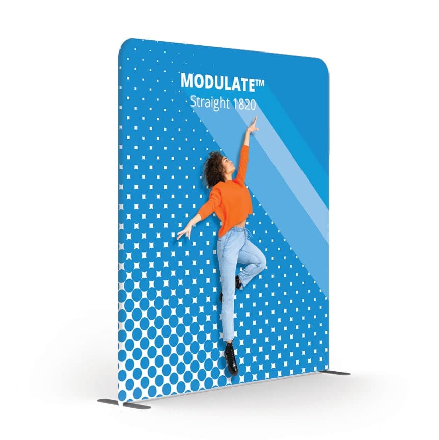 Modulate Straight 1.8m fabric display