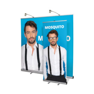 UB196 - Mosquito Roller Banner x2 erected